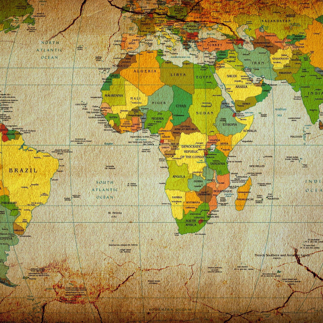 Slika na platnu WORLD MAP